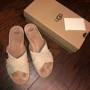 Tan UGG Wedges